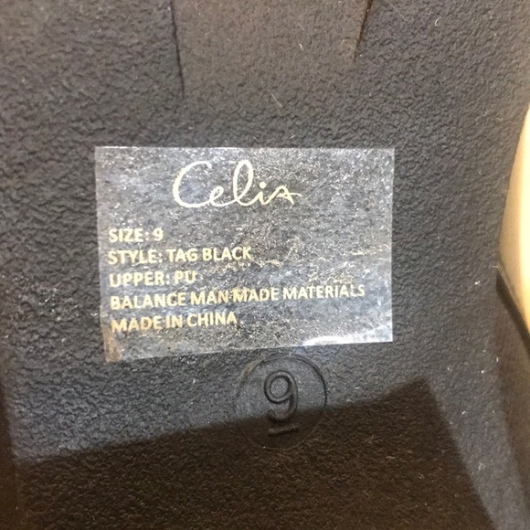 Celia Black Chunky 3 Inch Heel Pull On Ankle Boots-Size 9 - Picture 2 of 9